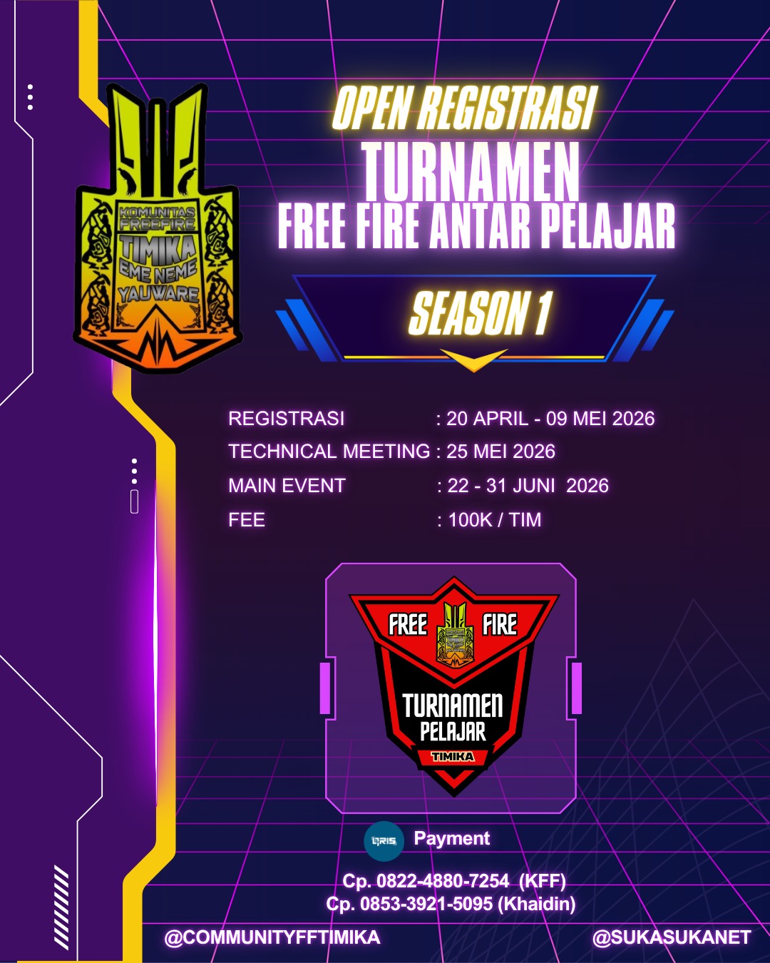Turnamen Free Fire Antar Pelajar